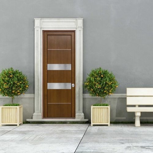Porta d'ingresso - FASHION - SIDEL SRL - in alluminio / in acciaio / in pino