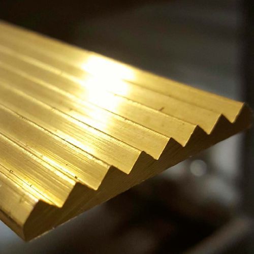 Profilo per gradini in ottone - 658070 - ADESOL - in ottone lucidato / antiscivolo / piatto