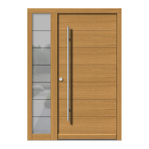 Porta d'ingresso - H103+ST - DOORS, d.o.o. - in legno / battente / contemporanea