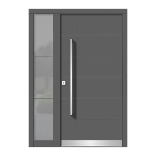 Porta d'ingresso - H104+ST - DOORS, d.o.o. - in legno / battente / contemporanea