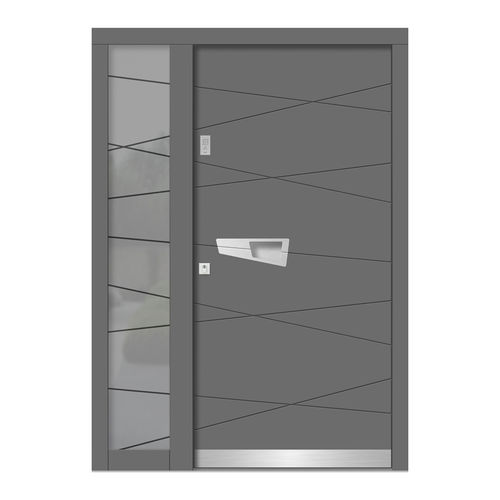 Porta d'ingresso - H105+ST - DOORS, d.o.o. - in legno / battente / contemporanea