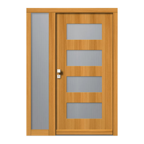 Porta d'ingresso - H109+ST - DOORS, d.o.o. - in legno / battente / contemporanea