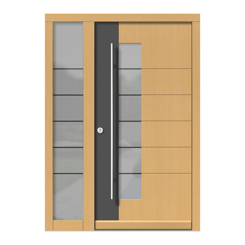 Porta d'ingresso - H111+ST - DOORS, d.o.o. - in legno / battente / contemporanea