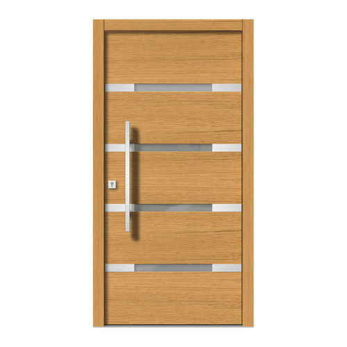 Porta d'ingresso - H121E - DOORS, d.o.o. - in legno / battente / contemporanea