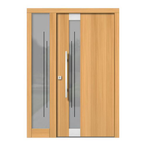 Porta d'ingresso - H122E+ST - DOORS, d.o.o. - in legno / battente / contemporanea