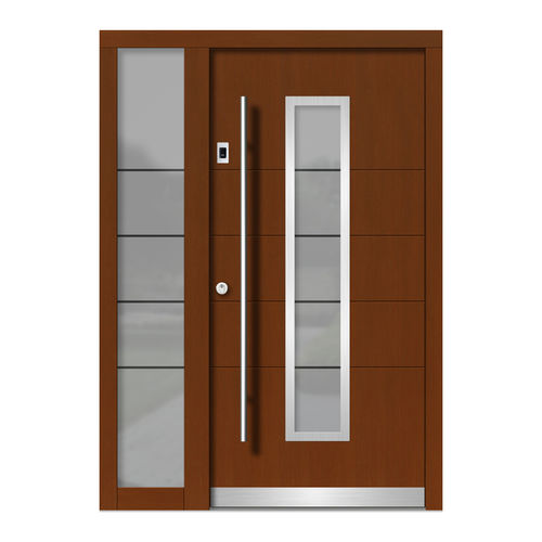 Porta d'ingresso - H125E+ST - DOORS, d.o.o. - in legno / battente / contemporanea