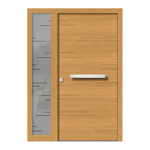 Porta d'ingresso - H142+ST - DOORS, d.o.o. - in legno / battente / contemporanea