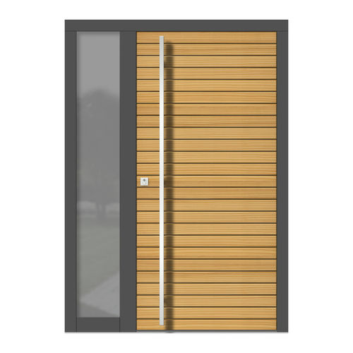Porta d'ingresso - H144+ST - DOORS, d.o.o. - in legno / battente / contemporanea