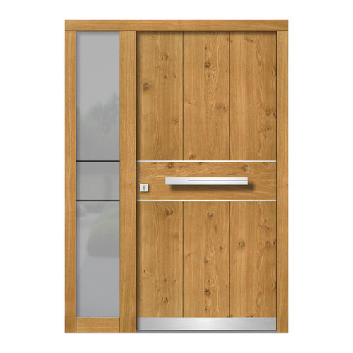 Porta d'ingresso - H145E+ST - DOORS, d.o.o. - in legno / battente / contemporanea