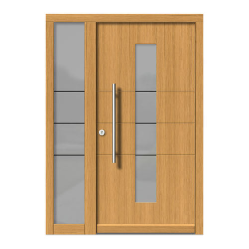 Porta d'ingresso - H147+ST - DOORS, d.o.o. - in legno / battente / contemporanea