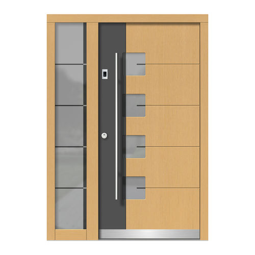 Porta d'ingresso - H152+ST - DOORS, d.o.o. - in legno / battente / contemporanea