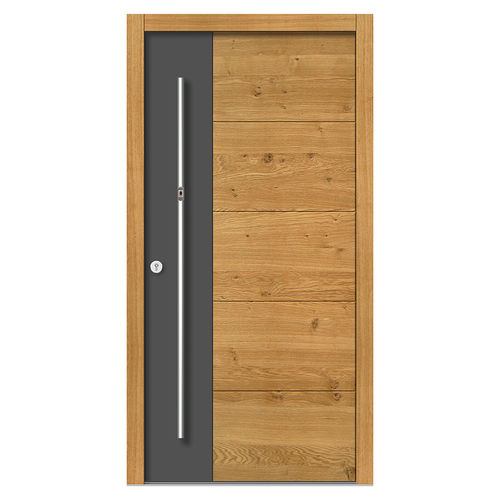 Porta d'ingresso - H191 - DOORS, d.o.o. - in legno / battente / contemporanea