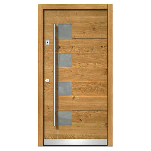 Porta d'ingresso - H193 - DOORS, d.o.o. - in legno / battente / contemporanea