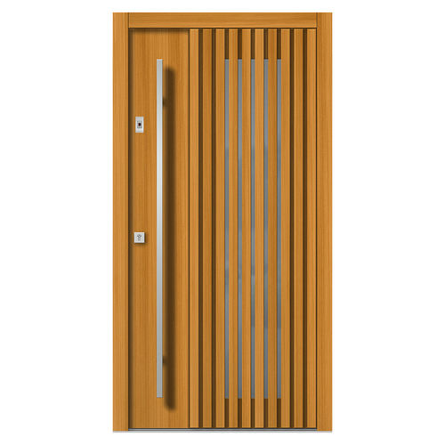 Porta d'ingresso - H195 - DOORS, d.o.o. - in legno / battente / contemporanea