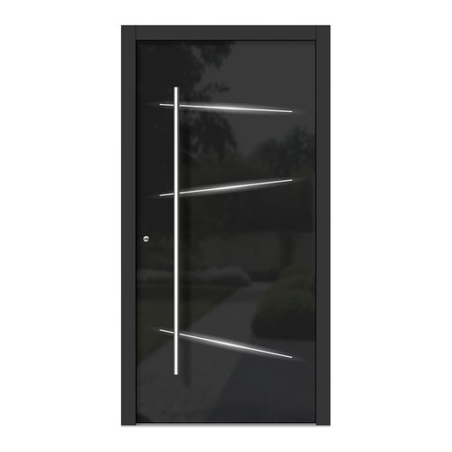 Porta d'ingresso - H313L - DOORS, d.o.o. - in legno / in vetro / battente
