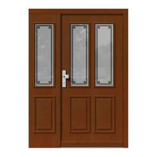 Porta d'ingresso - H501+ST - DOORS, d.o.o. - in legno / battente / classica