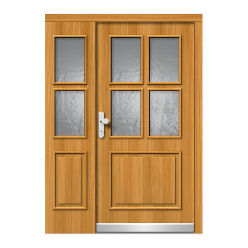 Porta d'ingresso - H502+ST - DOORS, d.o.o. - in legno / battente / classica