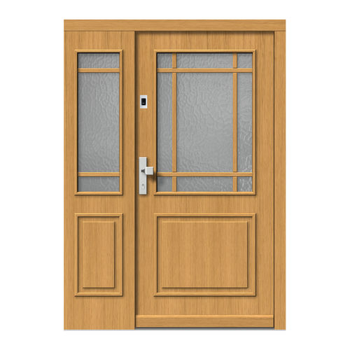 Porta d'ingresso - H503+ST - DOORS, d.o.o. - in legno / battente / classica