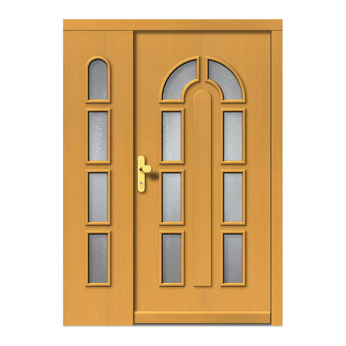 Porta d'ingresso - H504+ST - DOORS, d.o.o. - in legno / battente / classica