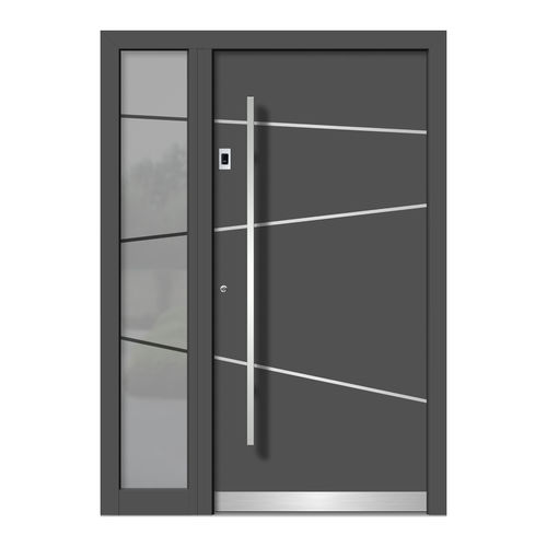Porta d'ingresso - HA106E+ST - DOORS, d.o.o. - in legno / in alluminio / battente