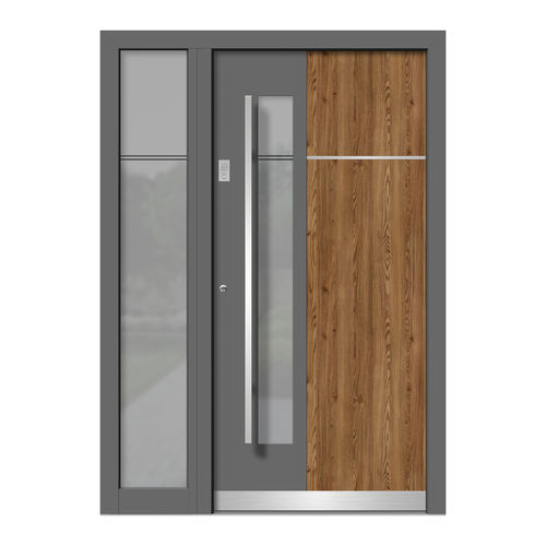 Porta d'ingresso - HA116E+ST - DOORS, d.o.o. - in legno / in alluminio / battente
