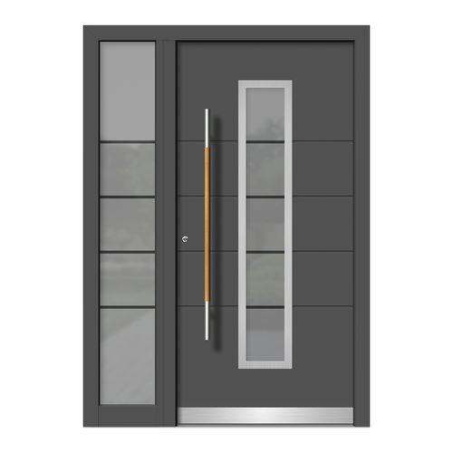 Porta d'ingresso - HA125E+ST - DOORS, d.o.o. - in legno / in alluminio / battente