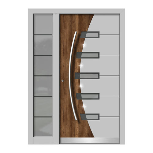 Porta d'ingresso - HA137+ST - DOORS, d.o.o. - in legno / in alluminio / battente