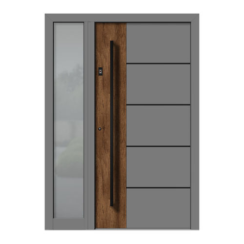 Porta d'ingresso - HA191E+ST - DOORS, d.o.o. - in legno / in alluminio / battente