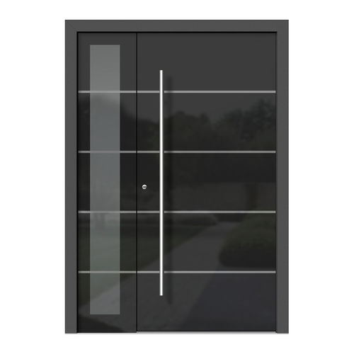 Porta d'ingresso - HA302+ST - DOORS, d.o.o. - in legno / in alluminio / in vetro