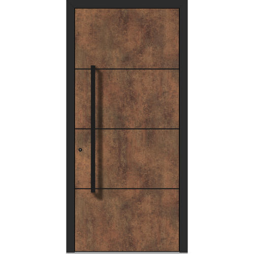 Porta d'ingresso - HS902E_E0794 - DOORS, d.o.o. - in alluminio / in laminato / battente