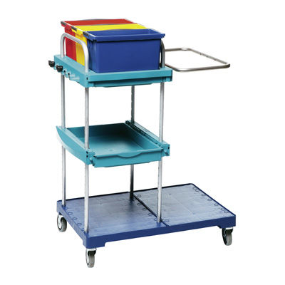 Carrello di pulizia - SmartCar Basic Plus - Wetrok - contract / in plastica / in metallo