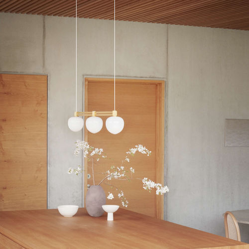 Lampada a sospensione - Side By Side 120 II - LYFA - in alluminio / in ottone / in vetro