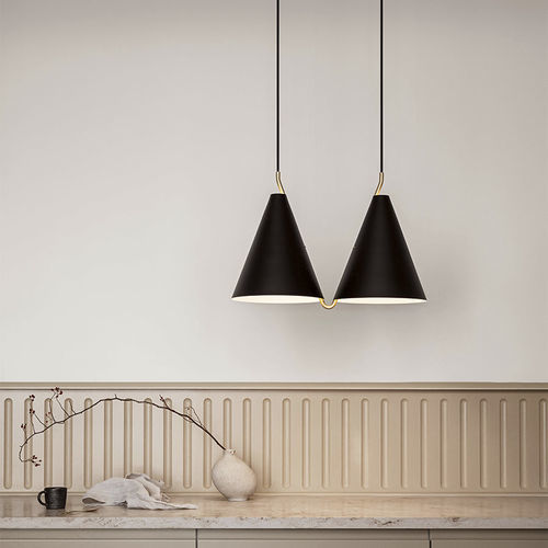 Lampada a sospensione - Side By Side II 250 - LYFA - in ottone / in acciaio verniciato / contemporanea