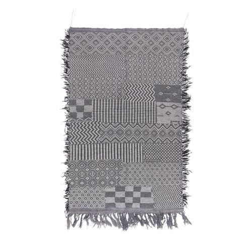 Tappeto contemporaneo - MUSMUS RUGS - con motivi geometrici / in lana / rettangolare