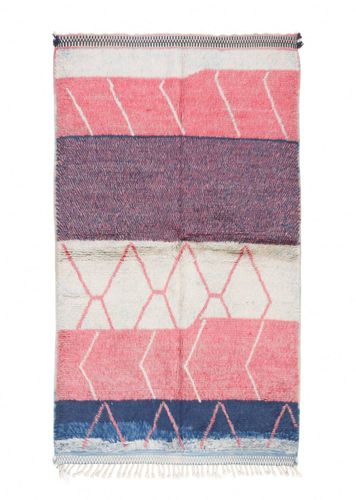 Tappeto contemporaneo - Aksil - MUSMUS RUGS - con motivi geometrici / in lana / rettangolare
