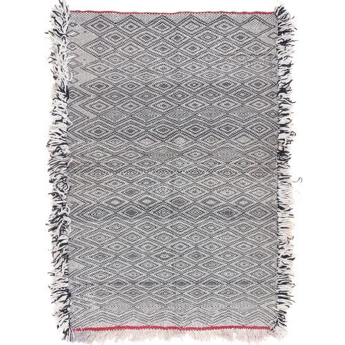 Tappeto contemporaneo - MUSMUS RUGS - con motivi geometrici / rettangolare / tessuto a mano