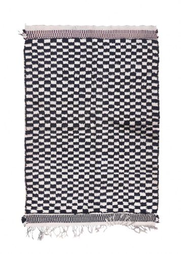 Tappeto contemporaneo - MUSMUS RUGS - a quadretti / rettangolare / tessuto a mano
