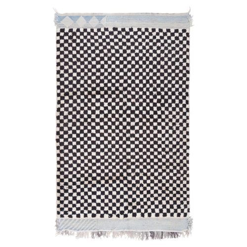 Tappeto contemporaneo - MUSMUS RUGS - a quadretti / in lana / rettangolare