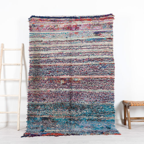 Tappeto vintage - 64-1-3-2-5-6-15-5-2-1-4 - MUSMUS RUGS - a righe / rettangolare / tessuto a mano