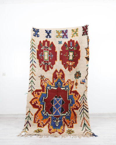 Tappeto vintage - 64-1-3-2-1 - MUSMUS RUGS - a motivi / rettangolare / tessuto a mano