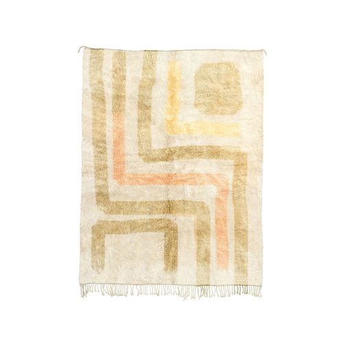 Tappeto contemporaneo - cream  - MUSMUS RUGS - con motivi geometrici / in lana / rettangolare