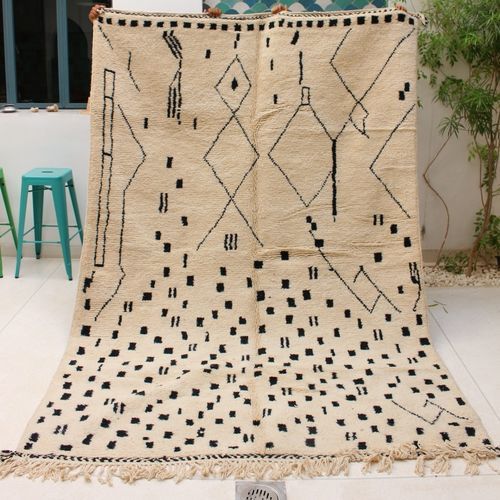 Tappeto contemporaneo - authentic beni ourain - MUSMUS RUGS - con motivi geometrici / in lana / rettangolare