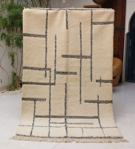 Tappeto contemporaneo - beni  - MUSMUS RUGS - con motivi geometrici / in lana / rettangolare