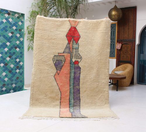 Tappeto contemporaneo - Beni Ourain - MUSMUS RUGS - a motivi / in lana / rettangolare