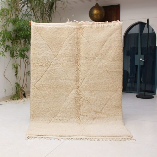 Tappeto contemporaneo - Beni Ourain - MUSMUS RUGS - con motivi geometrici / in lana / rettangolare
