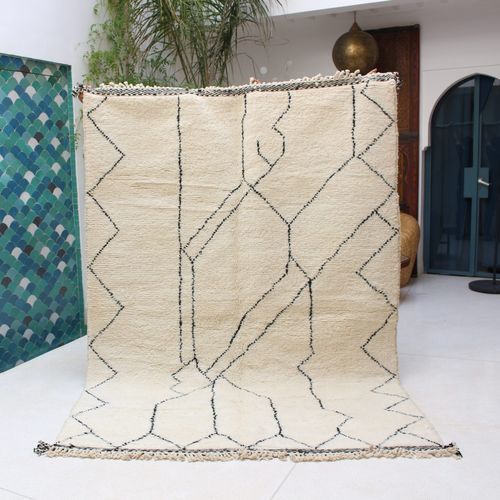 Tappeto contemporaneo - Beni Ourain - MUSMUS RUGS - a motivi / in lana / rettangolare