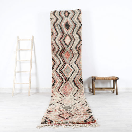 Tappeto vintage - 64-1-3-2-5-6-15 - MUSMUS RUGS - con motivi geometrici / in lana / rettangolare