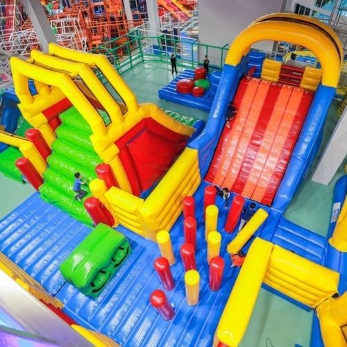 Percorso a ostacoli gonfiabile - SPI Global Play - per edifici pubblici / salto in alto / da slalom