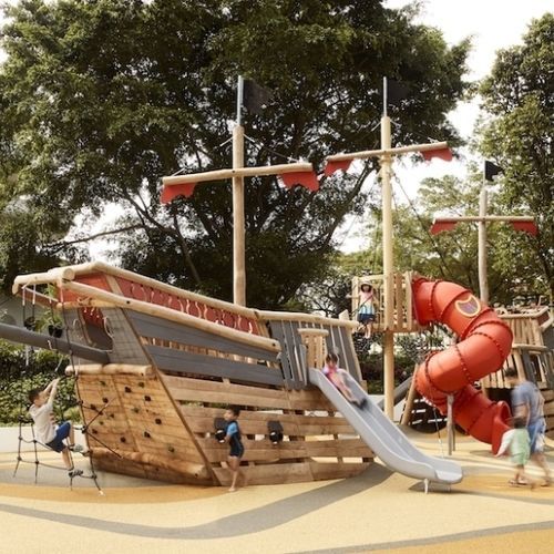Struttura ludica per parco giochi - SPI Global Play - in EPDM / modulare / per arrampicata