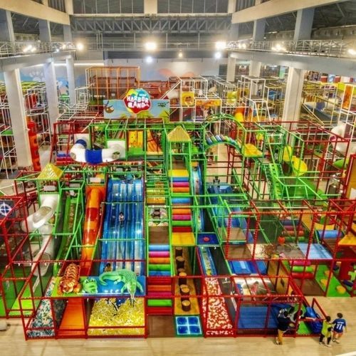 Struttura ludica per edifici pubblici - SPI Global Play - da interno / per famiglie / in metallo